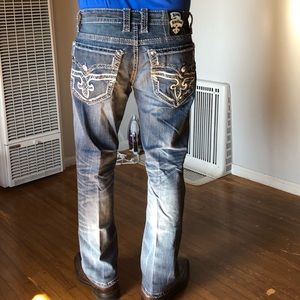 Rock Revival men jeans Dano baggy boot